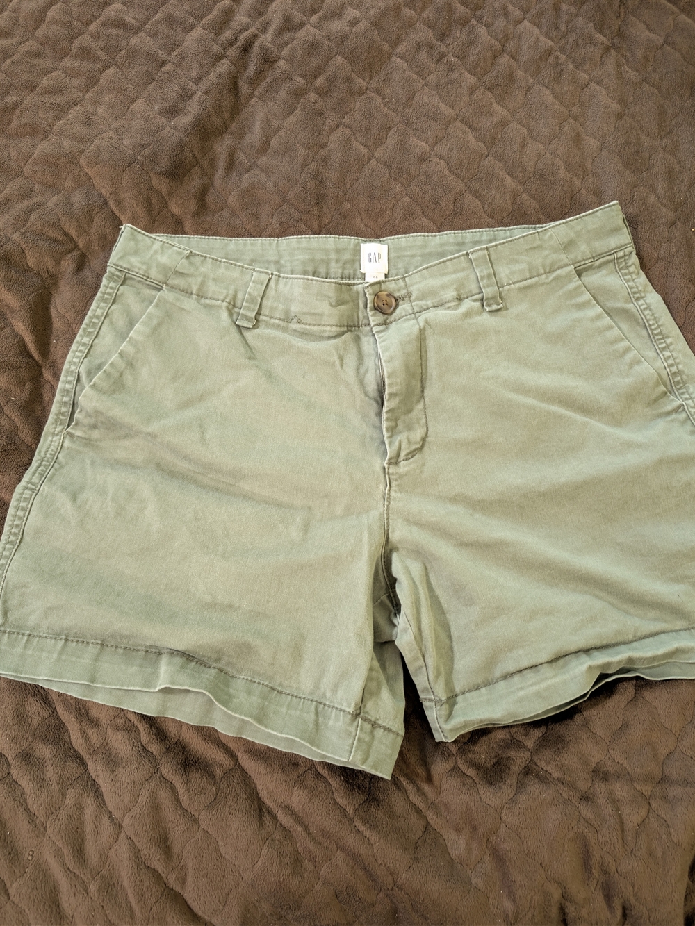 GAP Women's Light Olive Chino Shorts